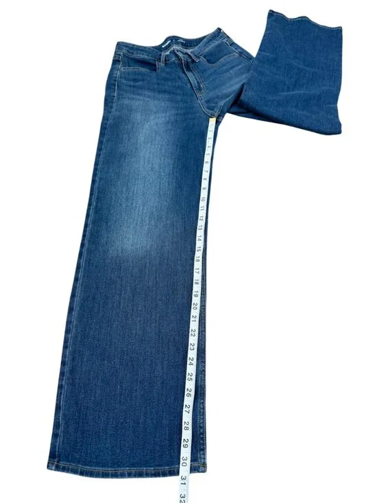 Old Navy High Rise Wow Wide Leg Jeans Light Wash Stretch Casual Size 2 - Picture 8 of 11